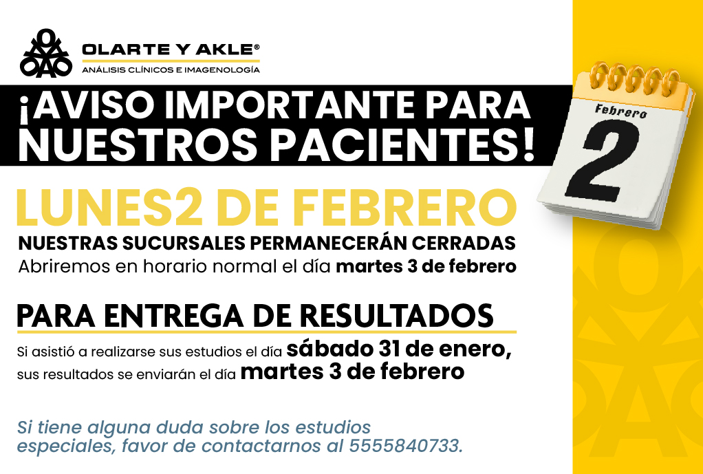 ¡AVISO IMPORTANTE PARA NUESTROS PACIENTES!